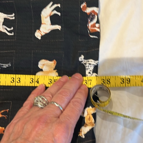 Tori Richard’s size M 100% silk dress with dogs - Picture 9 of 13